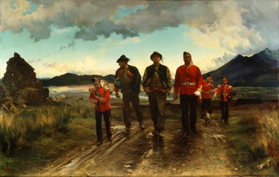 「コンノートレンジャーに上場」：1878年アイルランドでの採用 作： Lady Butler